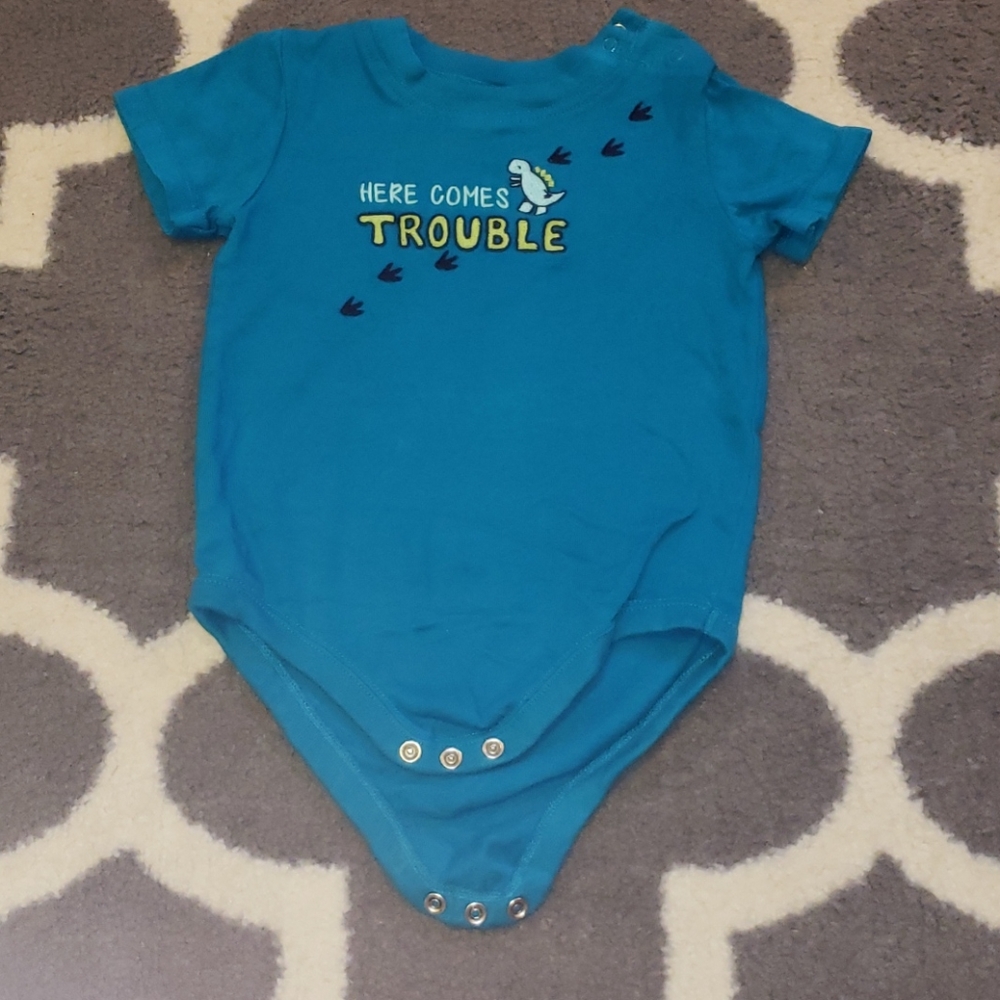 Gymboree Onsie shirt. Teal color